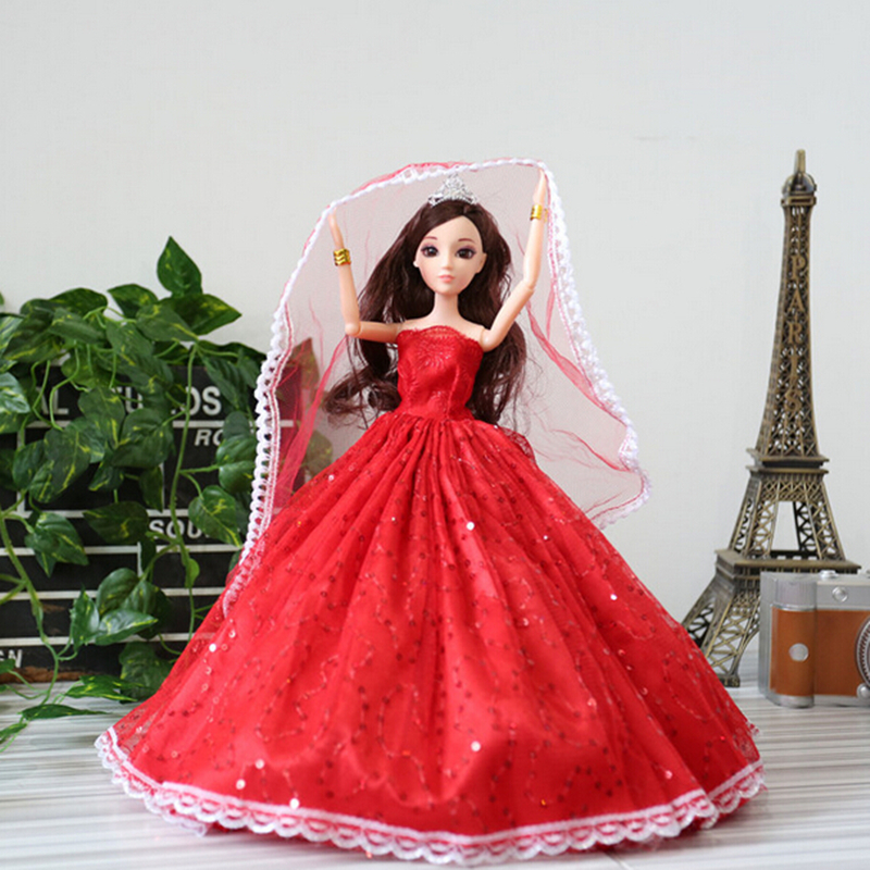 3D симулација око мода свадба збунети кукла opp пакување на децата ден роденденски подарок играчка невестата принцезата девојка