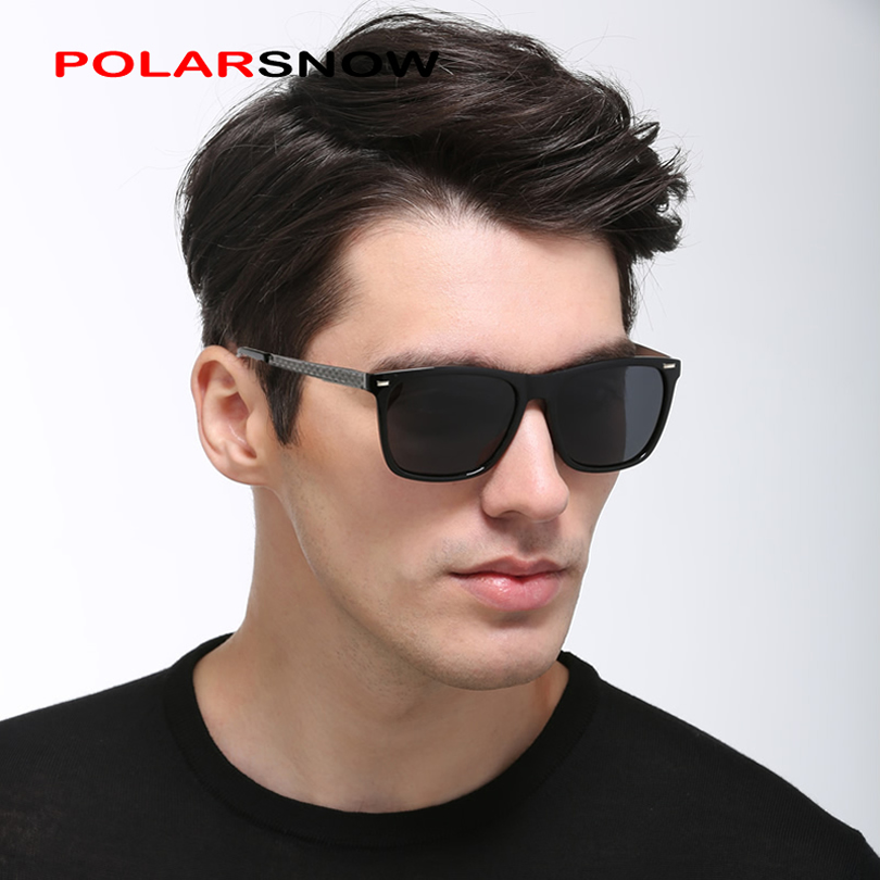 POLARSNOW Мода Поларизирани очила за сонце Мажите Бренд Дизајнер Унисекс Сонце Очила Очила Возење Eyewear Класичен Ретро Oculos