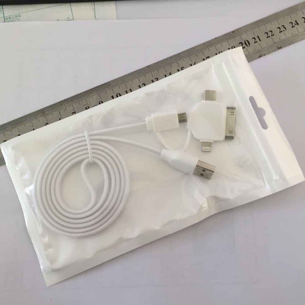 8.5*16cm Бела / Јасни Само Печат Resealable Патент Пластични Мало Пакување Пакет Торба Zip Заклучуваат за Складирање