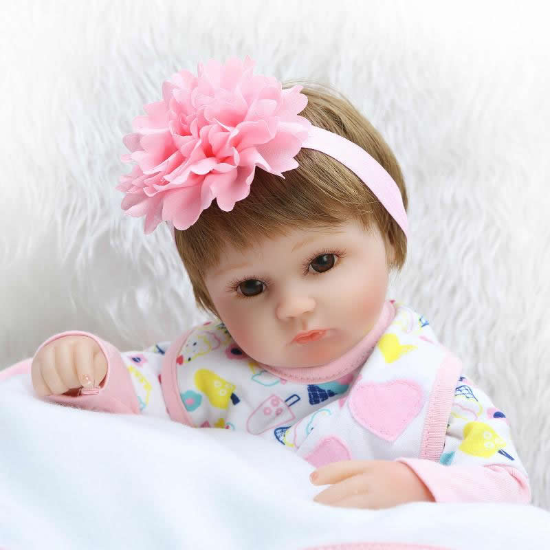 NPKCOLLECTION Реални Силикони Бебе Кукли Раѓа 17 Инчен Нежен Допир Принцеза Новородените Бебиња Со Облека За