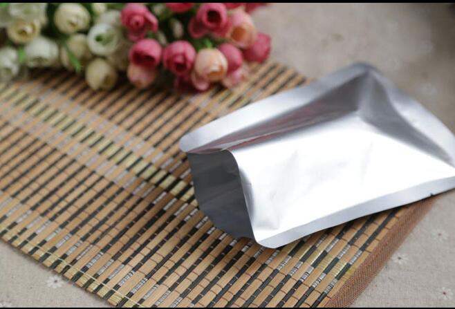 6x9cm,200pcs X Чиста алуминиумска фолија торба, сребро бела mylar пластична фолија пошта топлина запечатува лицето маска/прав пакет кеси