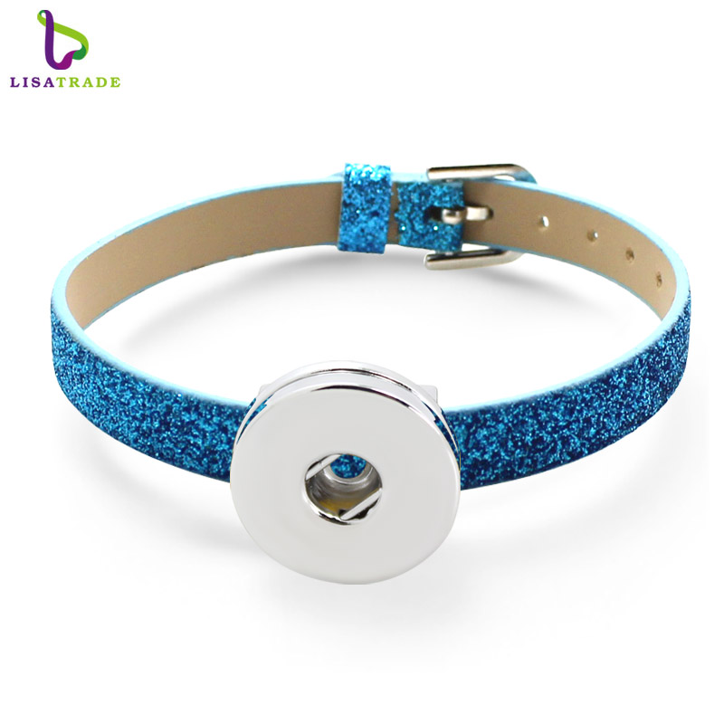 8ММ СТП Кожа Glint Wristband Гривни Може да Изберете Боја (10 парчиња/многу) DIY Додаток Одговара Слајд Писмо LSNB05*10
