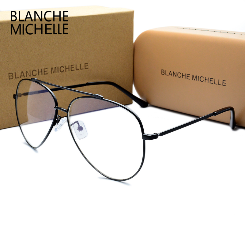 Нерѓосувачки Челик Унисекс Очила Рамка UV400 наочари Рамки Јасно Очила За Жените Lunette De Vue Мажите Оптички