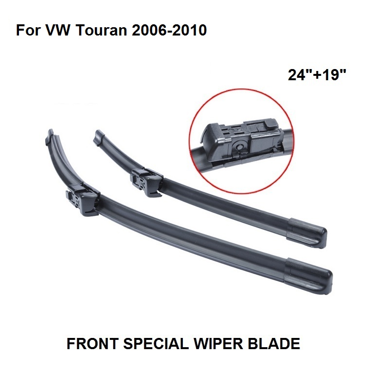 Бришачите на Ножот За ФОЛКСВАГЕН Touran 2006-2010 24+19 Автомобил Додатоци За Авто Шофершајбната ветробранското стакло Wiper Цени