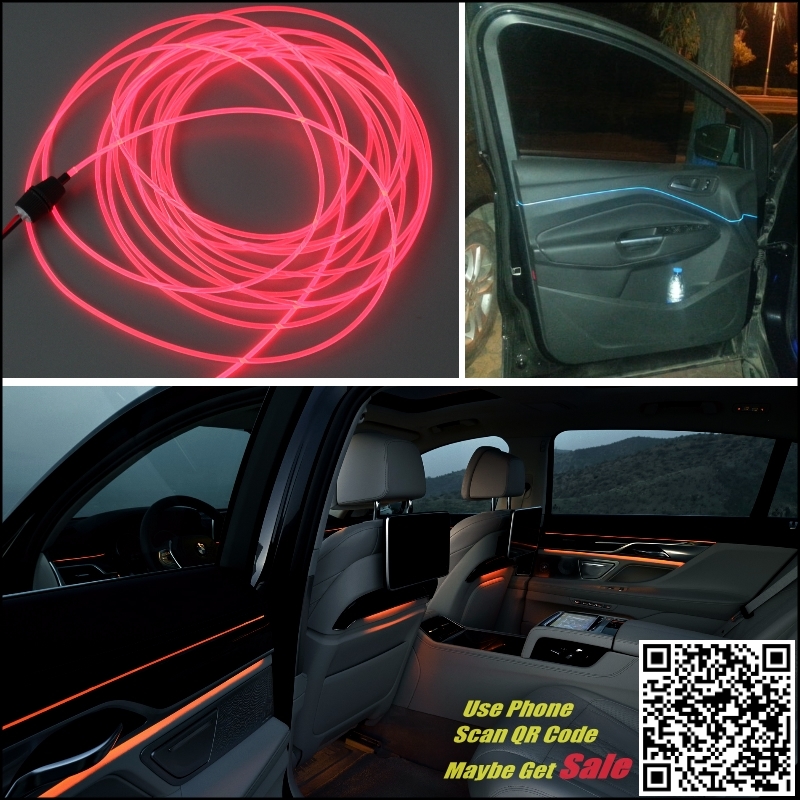 За JAGUAR F-TYPE 2011- Автомобил Внатрешни работи Амбиентална Светлина Панел осветлување За Автомобил Внатре Кул Лента Светлина Оптички Влакна Бенд