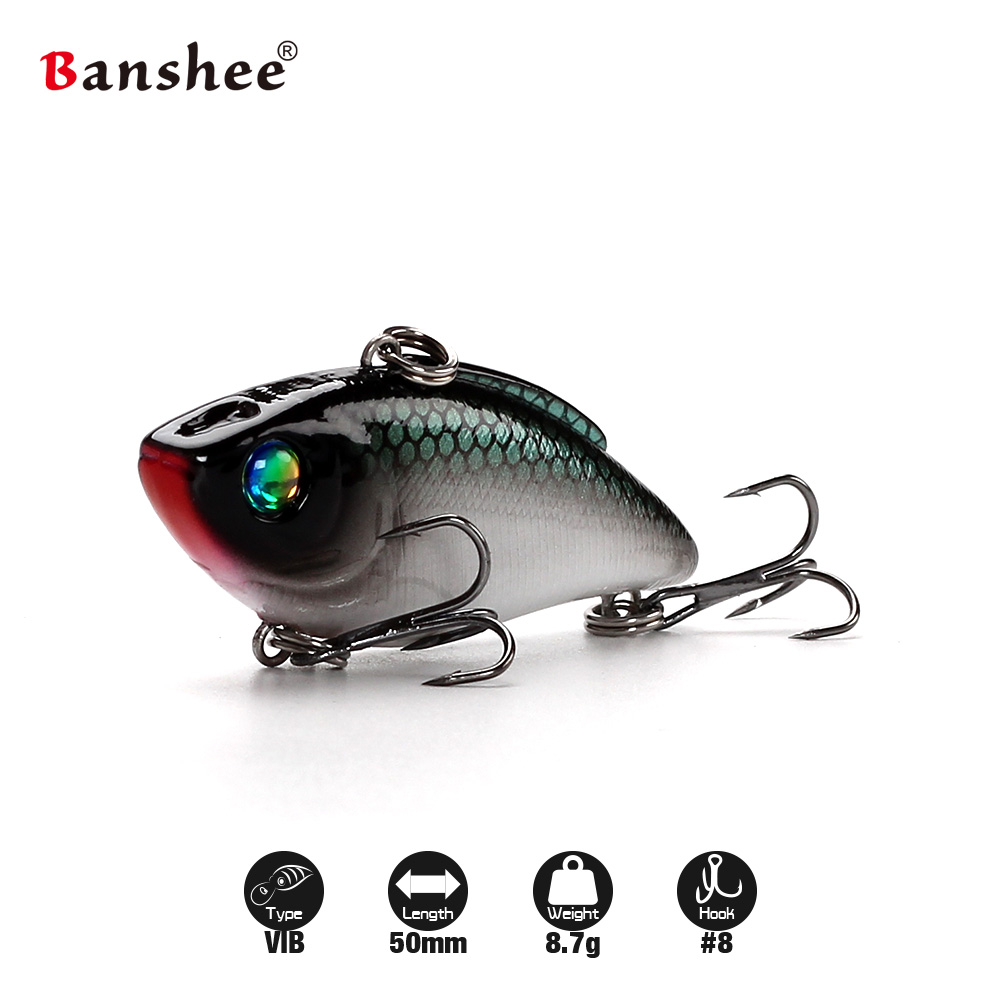 Banshee 6pcs/многу 50mm 8.7 g Риболов Намамат V50 Тешко Вештачки Мамки VIB вибратор Wobbler Атмосфера, Вибрации