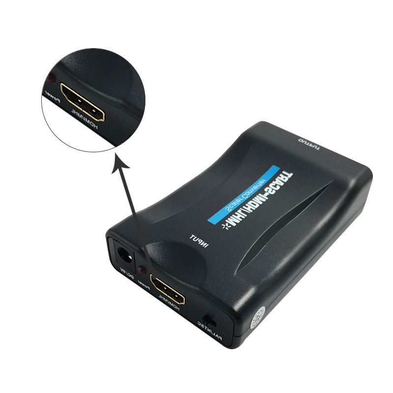 1080P Кабел USB HDMI Да SCART Видео Стерео Аудио Конвертор Адаптер За Небото Кутија HD TV DVD STB со Адаптер