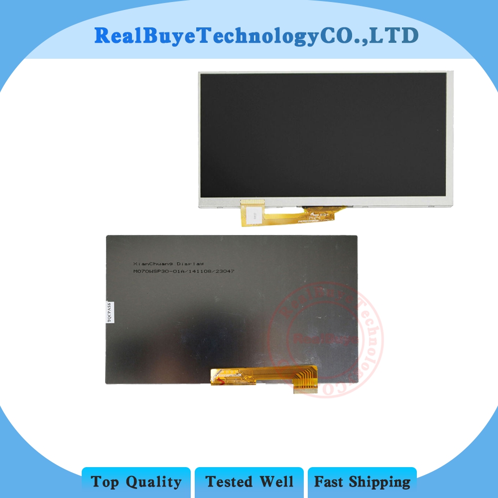 А+7 инчен LCD Дисплеј Матрица за Miia ТАБОТ МТ-734 МТ-734G 3G SCHERMO 30Pins 163x97mm Матрица Модул Замена Случаен кодот
