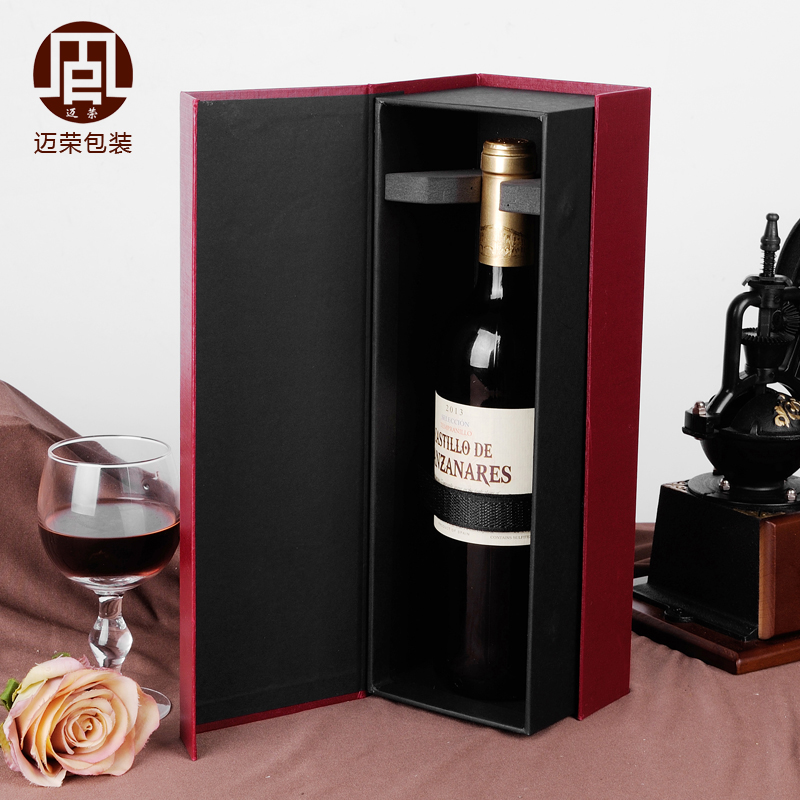 XXXG//Вино пакување кутија Mairong еден подарок вино пакување картон подароци кутија за Вино обичај вино