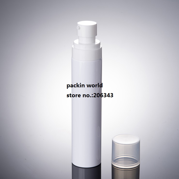 100ml БЕЛО домашно МИЛЕНИЧЕ ШИШЕ или од пластика шише со притиснете пумпа може да се користи за лосион/емулзија/фондацијата козметички пакување