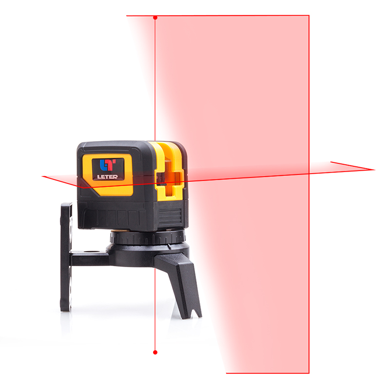 Leter две-линија две точки светло ласерски ниво точка инструмент вертикална точка инструмент