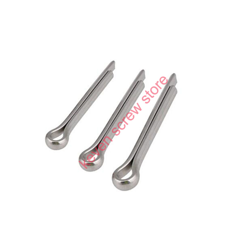 20pcs/многу M4x20/25/30/35/40/45/50/60/70 304 Нерѓосувачки челик Отвори еластична иглички Hairpin Cotter pin 20mm-70mm должина