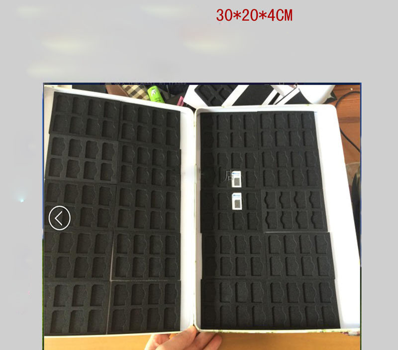 Алуминиум Поголем големина 160 SIM/ТФ Мемориската Картичка Случај За sony gopro камера Анти-шок камера водоотпорен Носителот Складирање