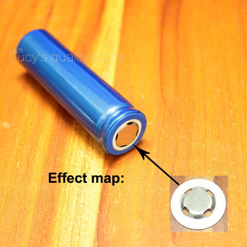 25pcs/многу 26650 литиум батерија анодна негативни место заварување капа филм 26700 литиум батерија катоден уво додатоци