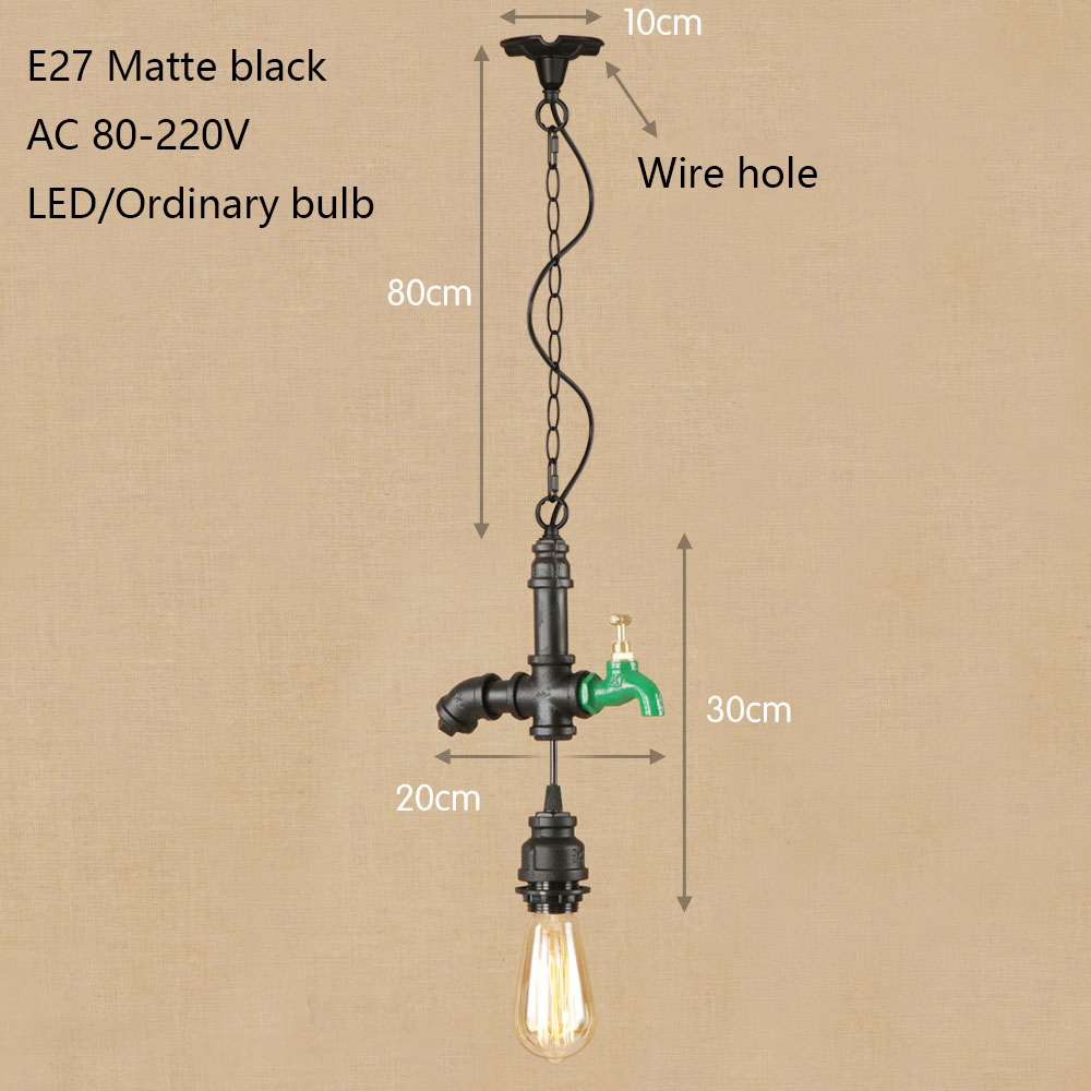 гроздобер lron метал висат светилка LED светилка Pendant Светлина Тела E27 110V 220V За Кујна Светла Кабинет Живеење/менза/хотел